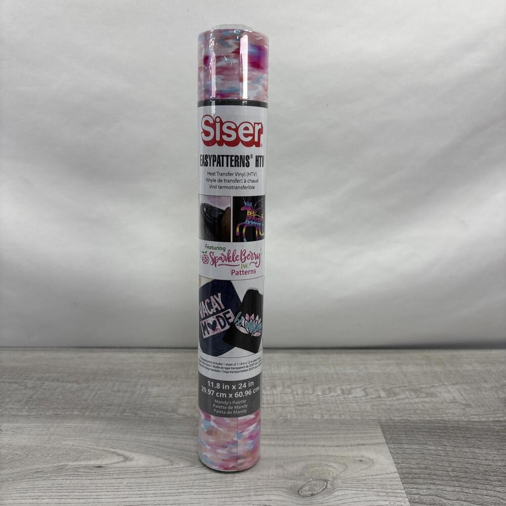 Siser EasyPatterns HTV Heat Transfer Vinyl Sparkle Berry Mandy's Palette